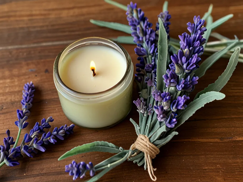 Lavendel & Salvie Sojlys