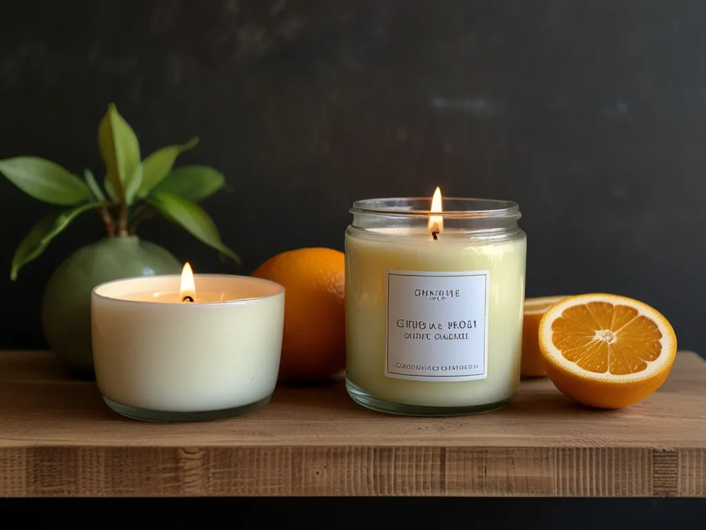 Citrus & Ingefær Sojlys