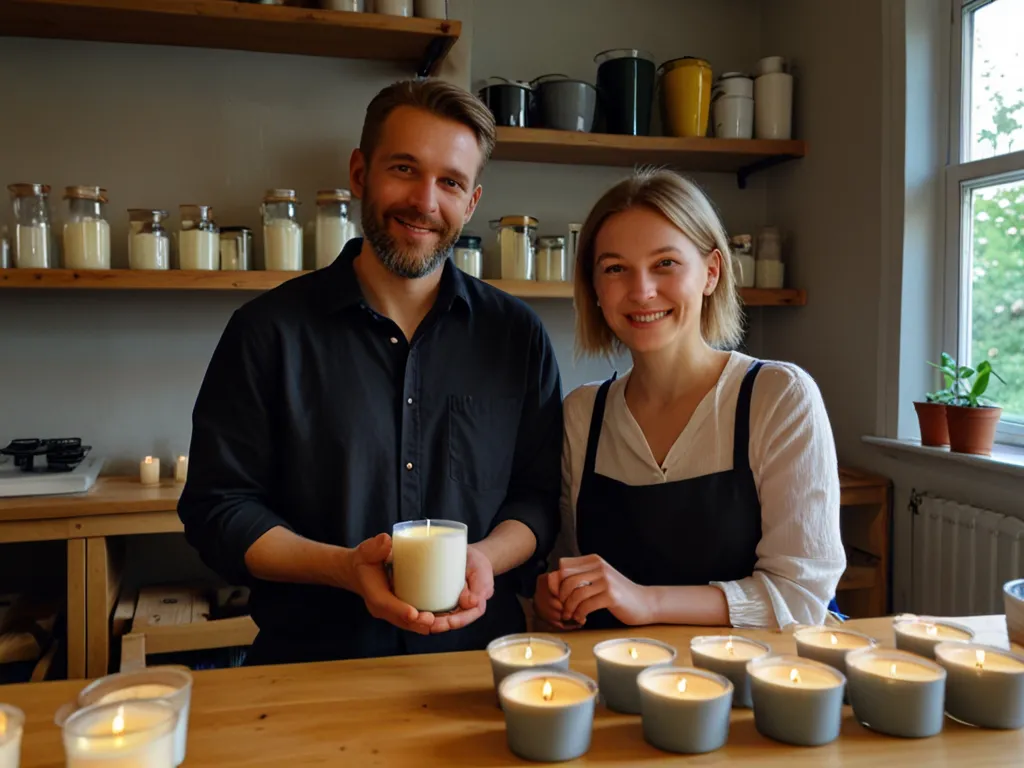Maja og Lars i værkstedet